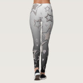 Kerstgradiënt glitter shine confetti sterren leggings (Achterkant)