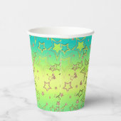 Kerstgradiënt glitter shine confetti sterren papieren bekers (Rechts)