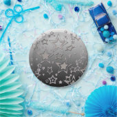 Kerstgradiënt glitter shine confetti sterren papieren bordje (Feest)