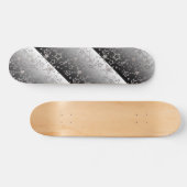 Kerstgradiënt glitter shine confetti sterren persoonlijk skateboard (Horizontaal)