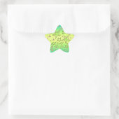 Kerstgradiënt glitter shine confetti sterren ster sticker (Tas)