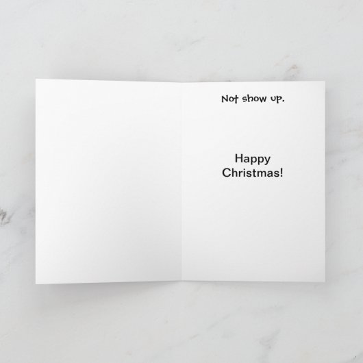 Kerstgrap voor accountant - Wreed maar grappig Feestdagen Kaart (Binnen)