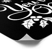 Kerstgrappige citaat Kerstman — Kerstmis Humor Poster (Hoek)