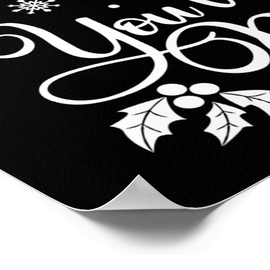 Kerstgrappige citaat Kerstman — Kerstmis Humor Poster (Hoek)