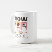 Kerstgrappige citaat Sneeuwkool kleurrijke Snowman Koffiemok (Voorkant links)