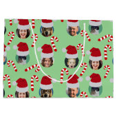 Kerstgrappige familie: kerstfoto's groot cadeauzakje (Achterkant)