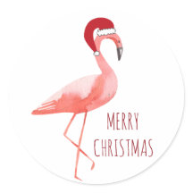 Kerstgrappige flamingo Santa TED