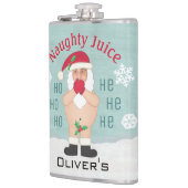 Kerstgrappige kerstkerstkerstkerstkerstman, aangep heupfles (Links)