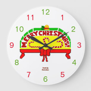 kerstgraten acrylwandklok grote klok