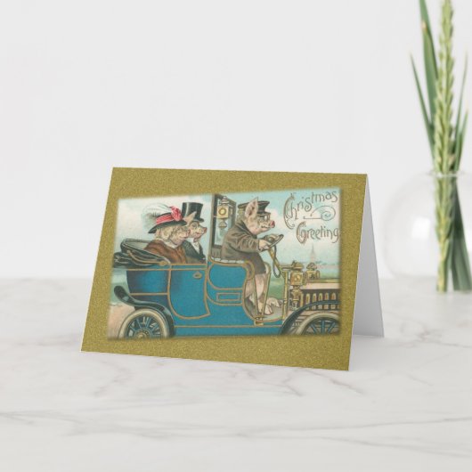 kerstgraten feestdagen kaart (Voorkant)