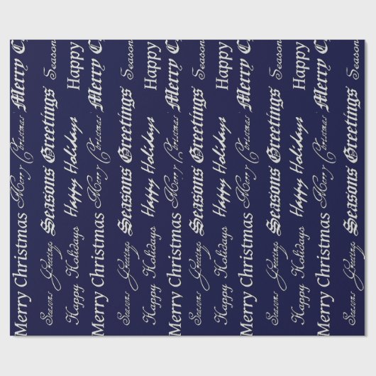 kerstgraten (zilver) cadeaupapier (Vlak)