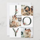 Kerstgray collage 3 Fotofeestdag Feestdagenkaart (Voorkant)