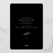 KerstGreenery Berry Lijst 5 Foto Folie Feestdagenkaart (Achterkant)