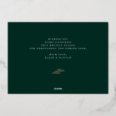 KerstGreenery Berry Lijst Foto Collage Folie Feestdagenkaart (Achterkant)