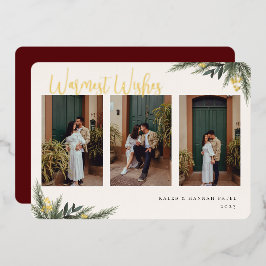 KerstGreenery Berry Lijst Foto Collage Folie Feestdagenkaart