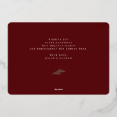 KerstGreenery Berry Lijst Foto Collage Folie Feestdagenkaart (Achterkant)