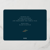 KerstGreenery Berry Lijst Foto Collage Folie Feestdagenkaart (Achterkant)