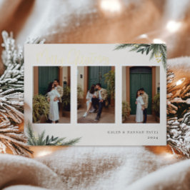 KerstGreenery Berry Lijst Foto Collage Folie Feestdagenkaart