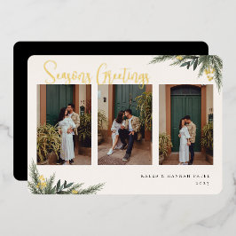KerstGreenery Berry Lijst Foto Collage Folie Feestdagenkaart