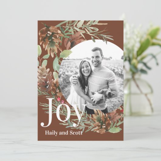 KerstGreenery Circle Foto Joy (Staand voorkant)