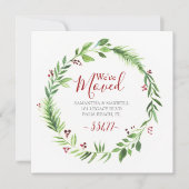 KerstGreenery Moving Announcement Kaart (Voorkant)