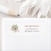 kerstgreenery Return Address Labels (Insitu)