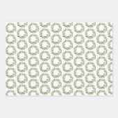 KerstGreenery Wreath Holiday Inpakpapier Vel (Voorkant 3)