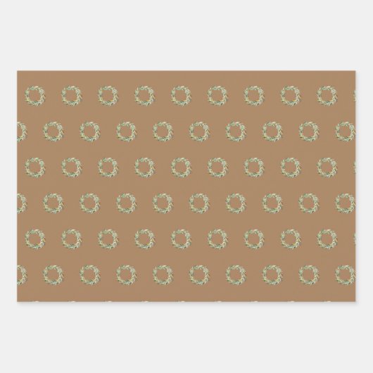 KerstGreenery Wreath Holiday Inpakpapier Vel (Voorkant 2)