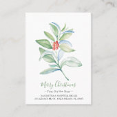 kerstgrenery Moving Announcement-kaart Visitekaartje (Voorkant)