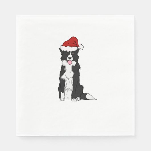 Kerstgrens Collie 1 Servet (Voorkant)