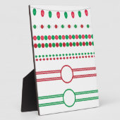 kerstgrens lijst vakantie fotoplaat (Zijkant)