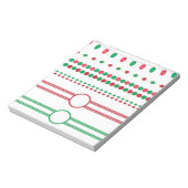 kerstgrens lijst vakantie notitieblok (Linkerzijde)