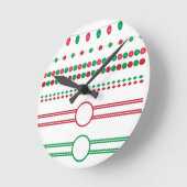 kerstgrens lijst vakantie ronde klok (Hoek)