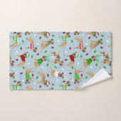 kerstgrens Terrier Bath Towel Set Bad Handdoek (Handdoek)