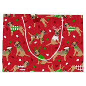 Kerstgrens Terrier Groot Cadeauzakje (Achterkant)