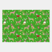 Kerstgrens Terrier Inpakpapier Vel (Voorkant 2)