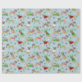 Kerstgrens — Verpakkingspapier Cadeaupapier (Vlak)