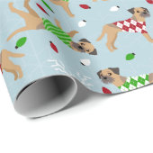 Kerstgrens — Verpakkingspapier Cadeaupapier (Rol Hoek)