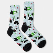 Kerstgrenscolliesokken Sokken (Rechts)