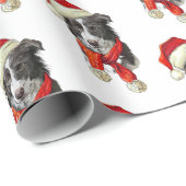 Kerstgrenshond Cadeaupapier (Rol Hoek)