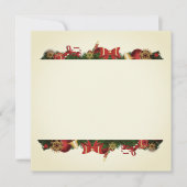 Kerstgrenzen Feestdagenkaart (Voorkant)