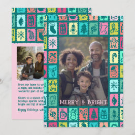 Kerstgrids met een Gril 3 FOTO's op Maat  Feestdagenkaart