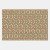 kerstgriep met grote papierbladen inpakpapier vel (Voorkant 2)