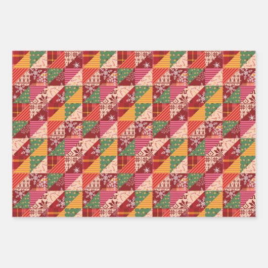 kerstgriet inpakpapier vel (Voorkant 3)