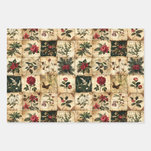 kerstgriet inpakpapier vel (Voorkant)