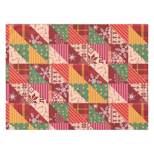 kerstgriet tafelkleed (Voorkant (Horizontaal))