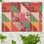 kerstgriet theedoek (Gevouwen)