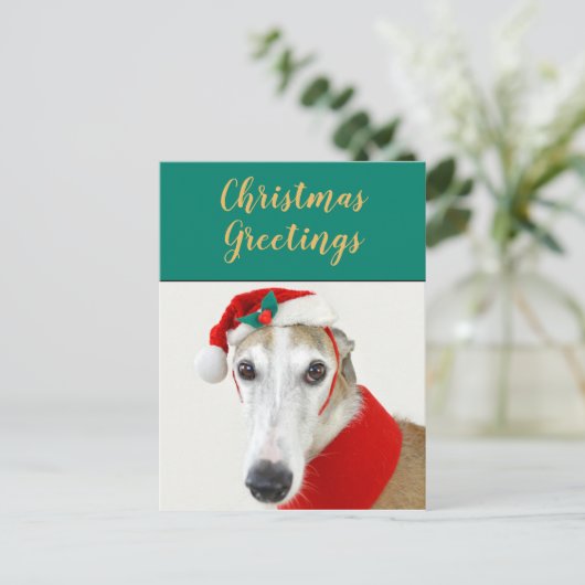 kerstgriezelige feestdag briefkaart (Staand voorkant)