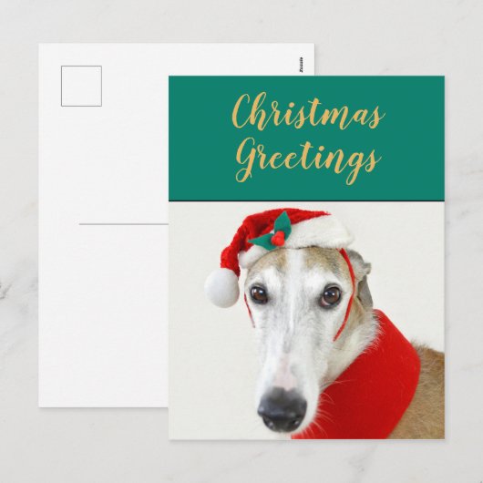 kerstgriezelige feestdag briefkaart (Voorkant / Achterkant)