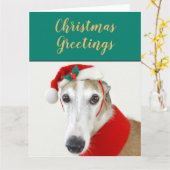 kerstgriezelige feestdag briefkaart (Gele Bloem)